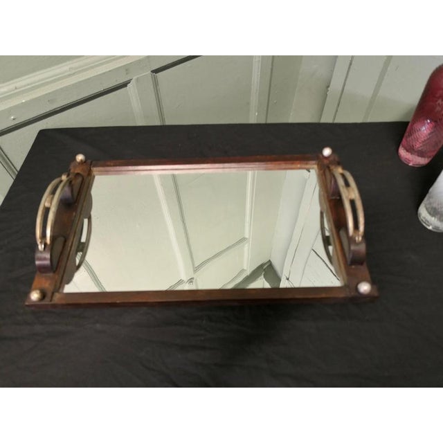Stylish Art Deco Sideboard Mirror Tray, Wine Tray This is a delightful piece, the tray has a rectangular shaped frame with...