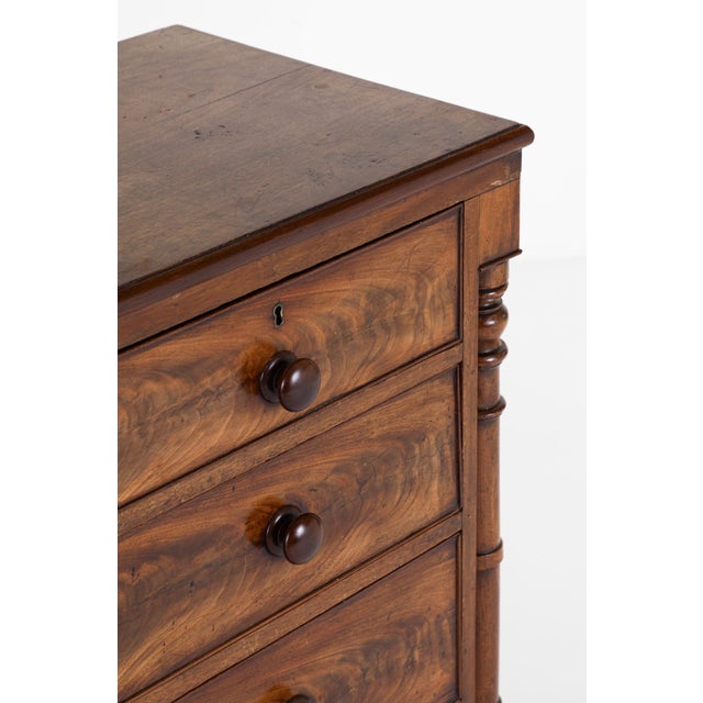 Victorian Flamed Mahogany Chest of Drawers For Sale - Image 6 of 13