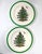 Elevate your holiday tablescape with this classic set of four vintage Spode salad/dessert plates in the iconic "Christmas...
