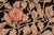 Shabby Chic Floral 1990's Pak-Persian Black/Gold Wool Rug - 5'11'' X 8'11'' For Sale - Image 4 of 9
