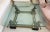 Gold Vintage Maison Charles Flying Horse of Gansu Glass Top Cocktail Table For Sale - Image 8 of 11