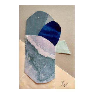 "Superbloom 2" Original Mixed-Media Collage on Paper by Zac Woodiel For Sale