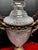 Bronze Pair of French Neoclassical Cut Crystal & Patinated Bronze Urn Lamps With Ram/Goat Head Handles For Sale - Image 8 of 12