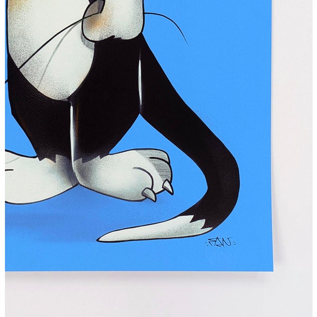 Hand finished 24 color screen print on 300gsm somerset satin paper. Hand signed lower right margin by Fanakapan. Hand...