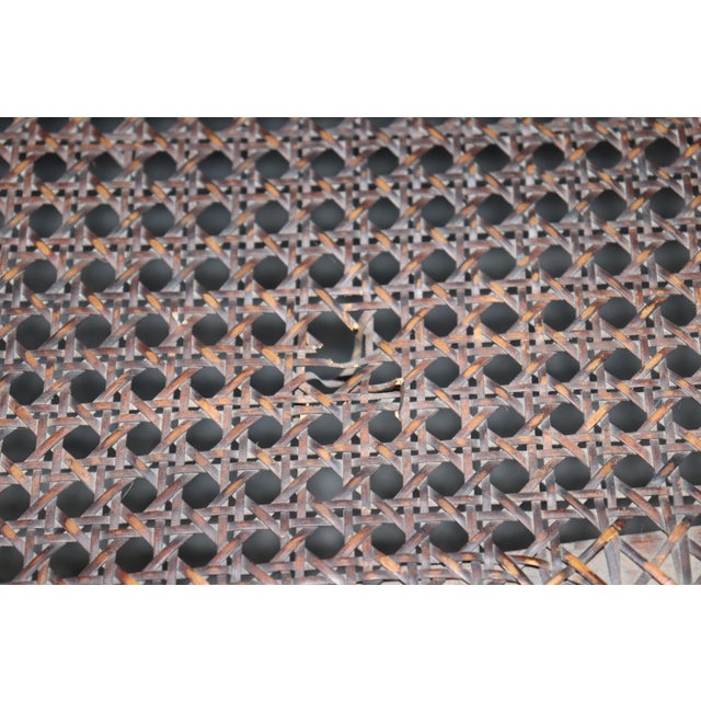 English 19th C Gillow & Co Antique English Adams Style Cane Back Settee For Sale - Image 3 of 11
