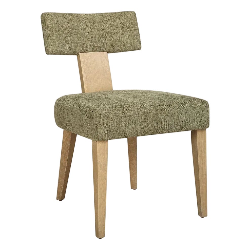Pair Dining Chairs in Moss | Chairish