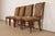 French Ethan Allen French Regency Louis XVI Carved Cherry Wood Upholstered Dining Chairs, Set of Four For Sale - Image 3 of 10