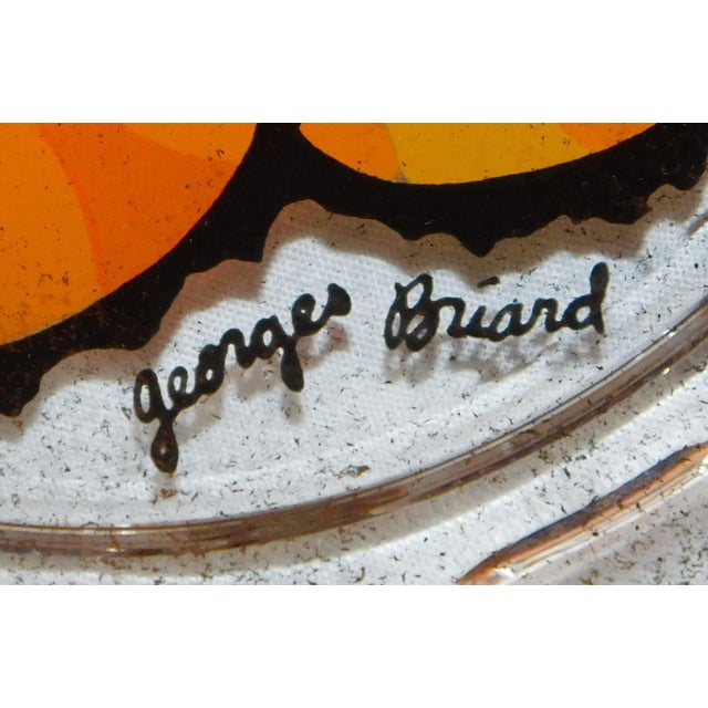 Mid 20th Century Georges Briard Glass Platter For Sale In Philadelphia - Image 6 of 6