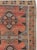 This mid-20th-century Turkish Anatolian long runner presents six large, vertically aligned medallions across a muted blue-...