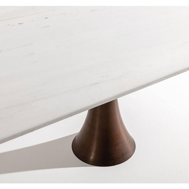 Mid-Century Modern Vintage Model 302 Table with Marble Top by Angelo Mangiarotti for Bernini, 1950s For Sale - Image 3 of 7