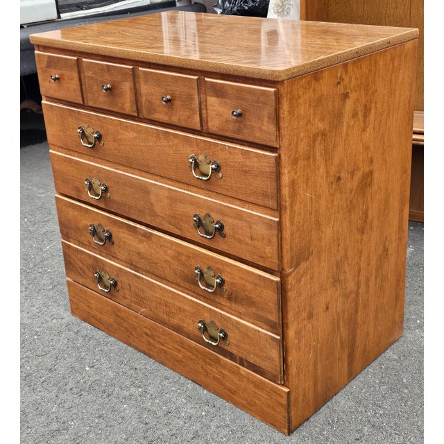 Pair Ethan Allen Chest of Drawers and Cabinet With Optional Hutch For Sale - Image 9 of 16