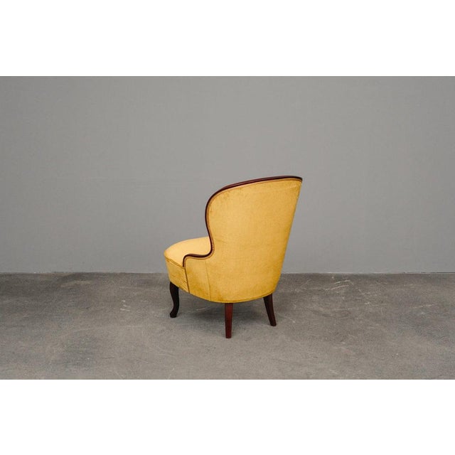 Yellow Mid-Century Armchairs in Yellow, Mid-20th Century, Set of 2 For Sale - Image 8 of 18
