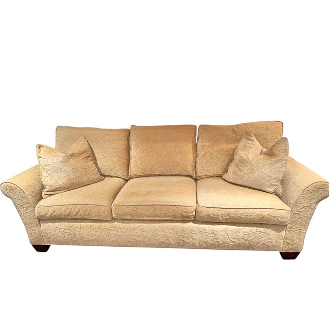 Stickley Three Cushion Sofa With Pillows; Exceptional Style and Form For Sale - Image 10 of 12