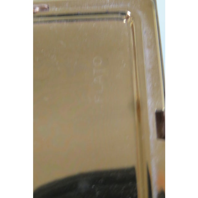 Flato Gold Tone Lucky Clover Pattern Compact VTG Mirrored Powder Case 4762b For Sale - Image 11 of 17