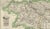 Brown Antique Map of Basses-Pyrénées by Vuillemin, France, 1850 For Sale - Image 8 of 10