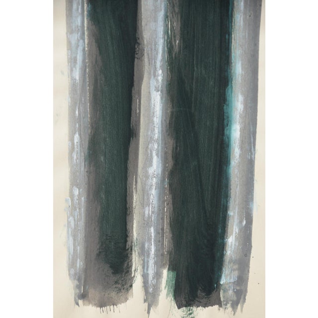 Manuel Costa Cabral, Abstraction, Minimalist Object, 1989, Egg Tempera on Wove Paper For Sale - Image 9 of 11