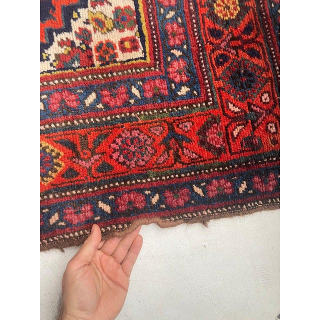 Nomadic Bidjar Antique Runner Rug 3.8 x 19.9 For Sale - Image 10 of 14