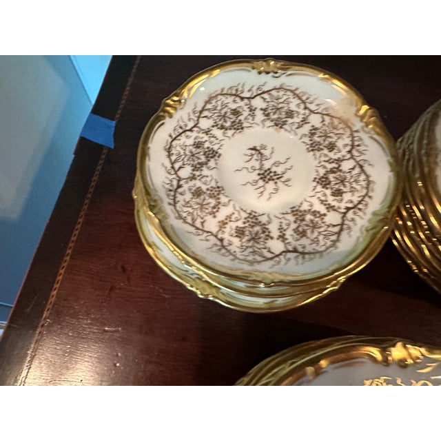 Vintage Set of 58 pieces of elegant Royal Cauldon bone china in "King's Plate" pattern. My Grandmother from Mississippi...