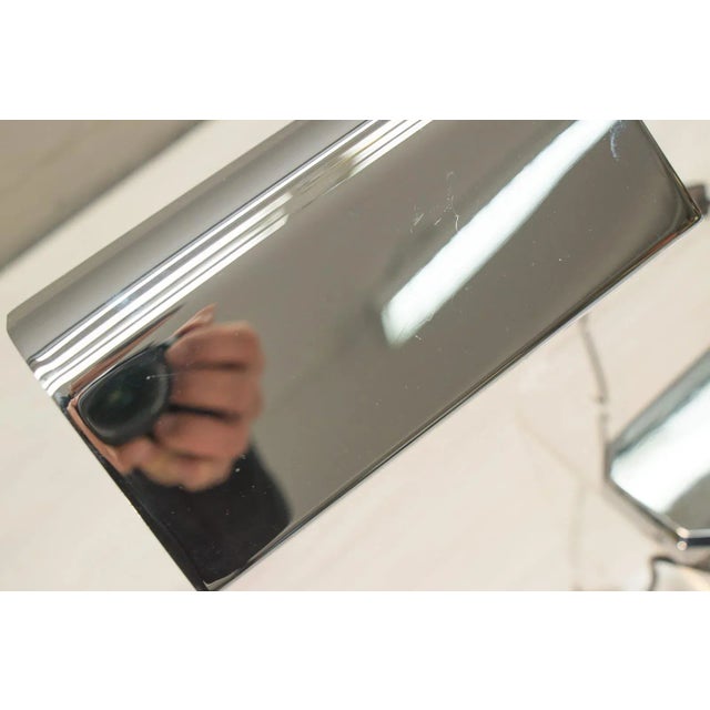 Vintage Chrome Arc Table Lamps from Vereinigte Werkstätten Collection, 1970s, Set of 2 For Sale - Image 10 of 12