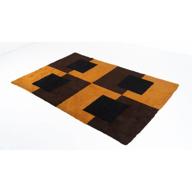 Mid-Century Modern Hand-Woven Rug, Italy, 1960s For Sale - Image 3 of 10