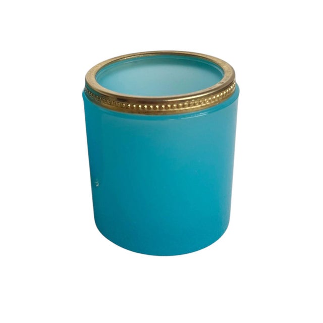 19th Century Italian Murano Blue Opaline Cups - A Pair For Sale - Image 4 of 7
