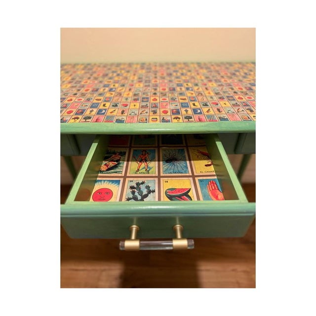 Late 20th Century Lotería Writing Desk For Sale In Las Vegas - Image 6 of 6