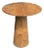 Teak Wood Round Side Table, Stunning Textures, Modern Organic For Sale