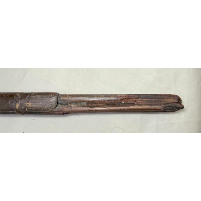 Antique 1800's Hand Carved Wood Folk Art Child Rifle Shotgun Toy Gun Sculpture For Sale - Image 10 of 10