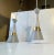 Mid-Century Modern Italian Glass and Brass Pendant Lights from Stilnovo, 1950s, Set of 2 For Sale - Image 11 of 12