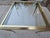 1960s Mastercraft Brass Hoofed Dining / Center Table With Glass Top | Hollywood Regency | 34" Square For Sale - Image 5 of 9