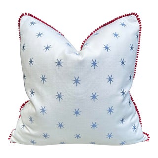 Traditional Americana Star Throw Pillow For Sale