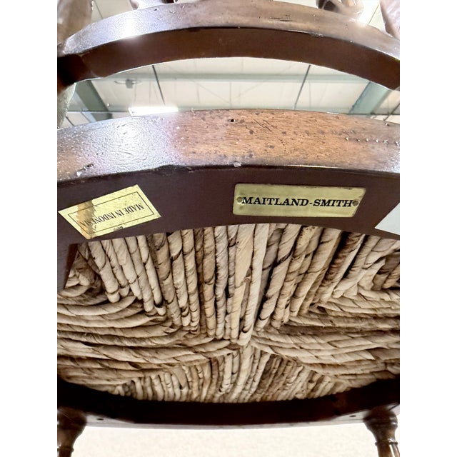 Late 20th Century Set of 6 Maitland-Smith Wellington Cottage Dining Chairs For Sale - Image 12 of 12