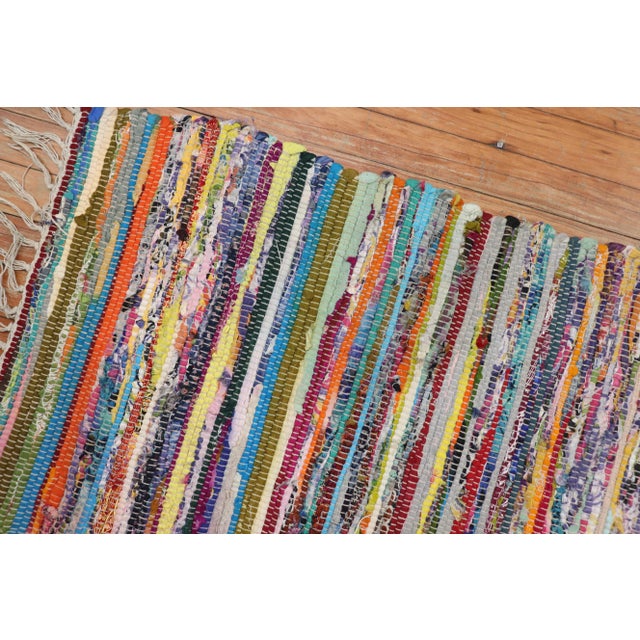 Textile American Braid Rug, 1'9'' X 2'6'' For Sale - Image 7 of 9