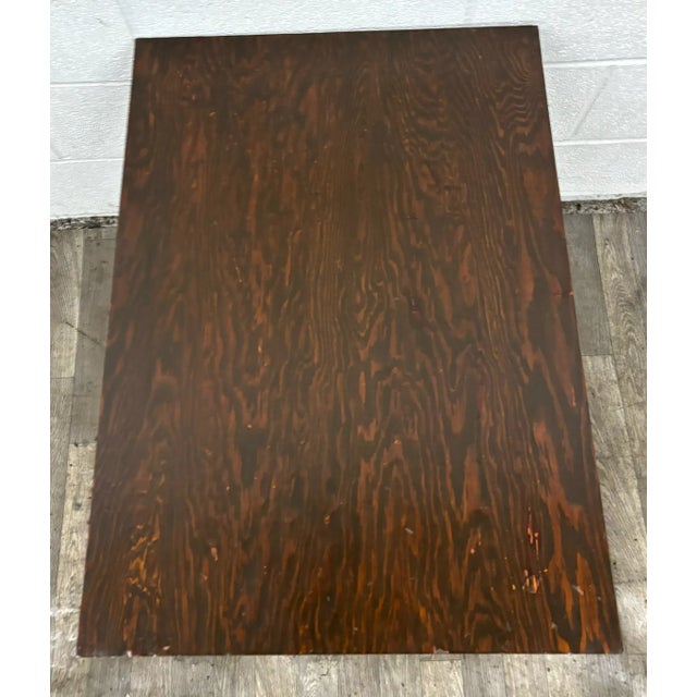 This is a stunning vintage Louis XVI style parlor table or occasional table with beautifully turned legs and an X...