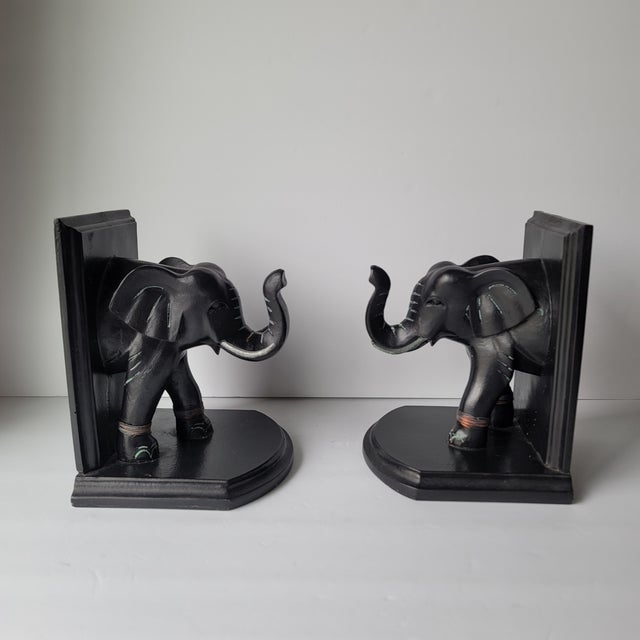 2000 - 2009 Elephant Bookends - Set of 2 For Sale - Image 5 of 8
