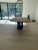 Contemporary Modern Walnut Dining Table With Solid Wood Legs For Sale - Image 3 of 6
