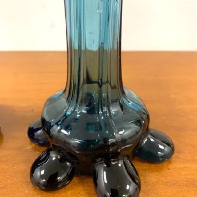 Blue Czechoslovakian Blue Vases, 1960s, Set of 2 For Sale - Image 8 of 10