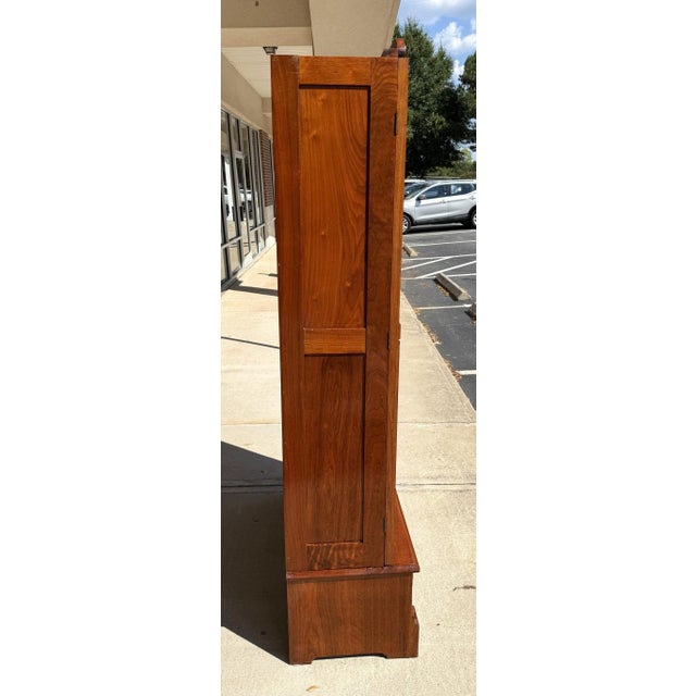 1920s 1920’s Art Deco Mahogany & Burled Walnut Bookcase For Sale - Image 5 of 11