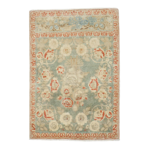Zabihi Collection Persian Kashan Light Green Mat