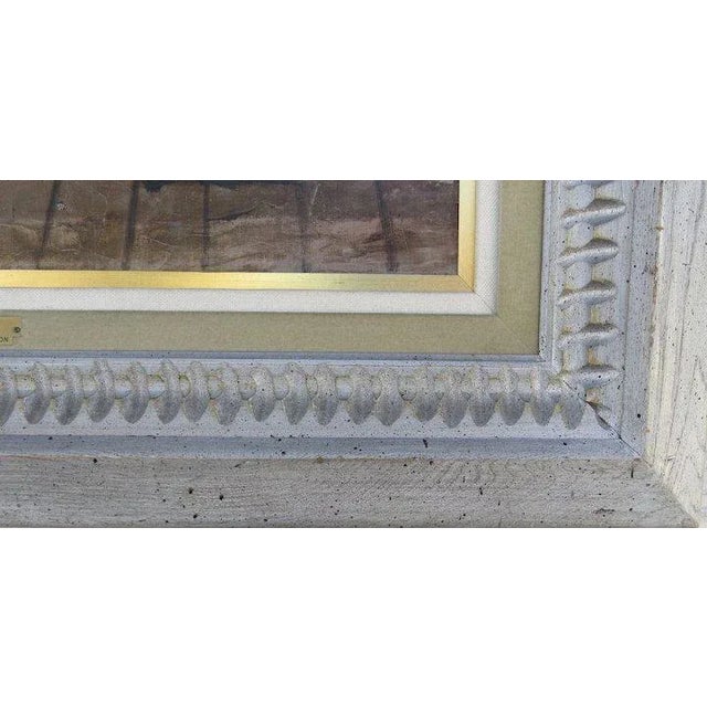 1960s 1960s Figurative Oil Painting on Canvas by Charles Levier Signed, Framed For Sale - Image 5 of 10