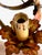 Vintage Italian Florentine Hand-Painted Tole Floral 5-Light Chandelier, 1940s For Sale - Image 13 of 18