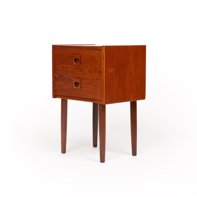 Vintage Danish Mid-Century Teak Nightstand 1960s For Sale - Image 4 of 6