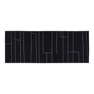 New Modern Moroccan Azilal Professional Hand Knotted Wool Rug, 2'7x7 For Sale