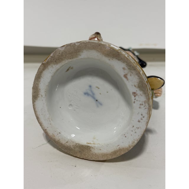 Green Rare Meissen Hunter With Dog Porcelain Figure Model J80 For Sale - Image 8 of 9