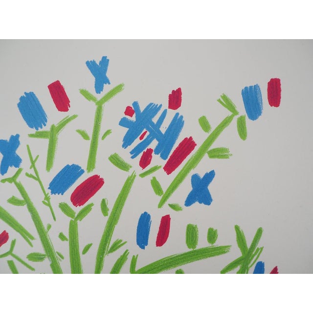 Pablo Picasso, The Blue, White, Red Bouquet, Lithograph For Sale - Image 4 of 6