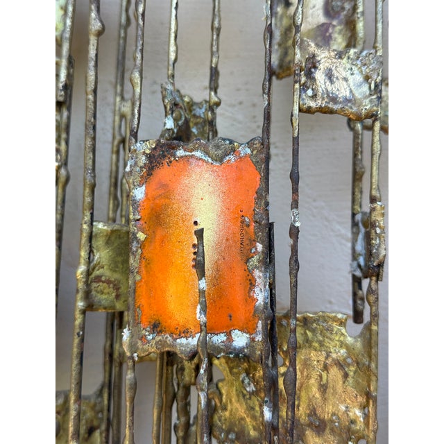 1970s Abstract Metal Wall Sculpture by Donald Buby of Carmel California For Sale - Image 10 of 12