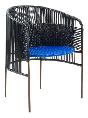 Black Caribe Dining Chair by Sebastian Herkner