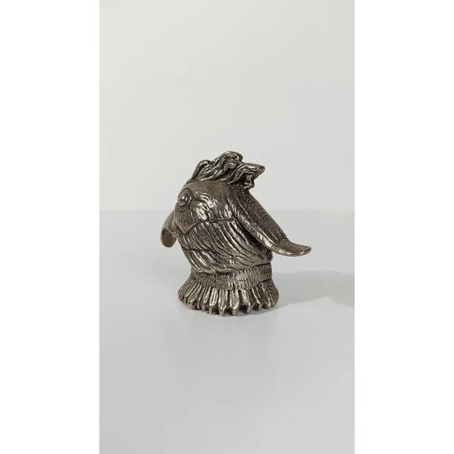 Vintage Silver-Plated Parrot Head Bottle Opener in the style of Gucci, 1970s For Sale - Image 16 of 18
