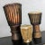 Tribal Vintage Trio of Tribal Drums Carved Wood and Animal Hide For Sale - Image 3 of 13