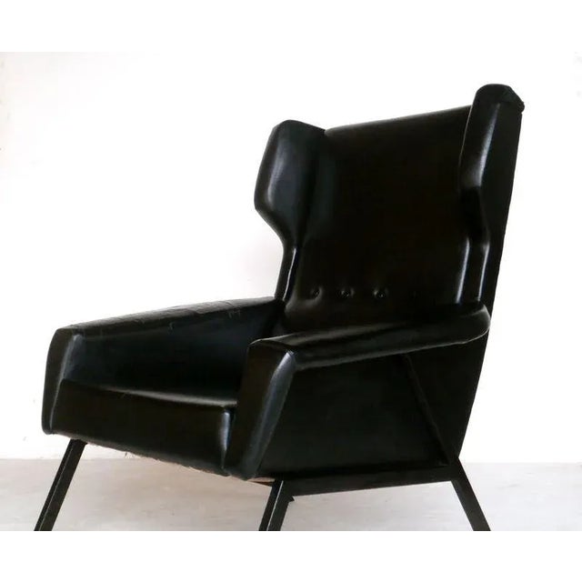 Mid-Century Italian Modern Armchair, 1950s For Sale - Image 9 of 10